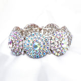 Fancy Round Crystal Big Stretch Bracelet_7 colors