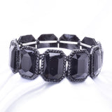 Classical Leg Tangle Crystal Stretch Bracelet_12 colors