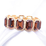 Classical Leg Tangle Crystal Stretch Bracelet_12 colors