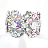 Antique Fancy Oval Crystal Stretch Bracelet_4 colors