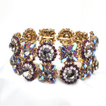 Elegant Round & Square Fancy Swarovski Crystal Stretch Bracelet