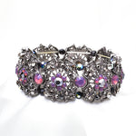 Classical Antique Shield shape Stretch crystal Bracelet