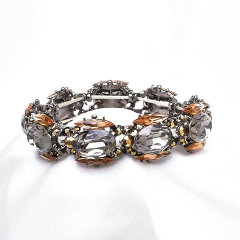 Fancy Marquise & Oval shape Crystal Stretch Bracelet_2 colors