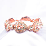 Elegant Teardrop Crystal Stretch Bracelet_3 colors