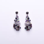 Classical geometry crystal earring_10 colors