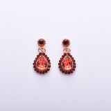 Charming Tear drop fancy crystal earring_10 colors