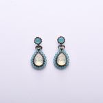 Charming Tear drop fancy crystal earring_10 colors