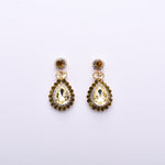 Charming Tear drop fancy crystal earring_10 colors